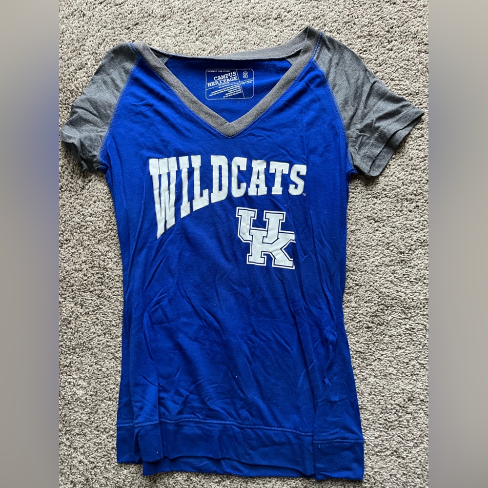 Campus Heritage Blue and Gray Wildcats Women's Top